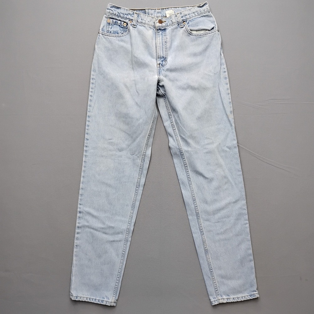 Levis 550 Relaxed Fit Tapered Leg Jeans Light Wash Denim Women 13 Long 30x32 y2k